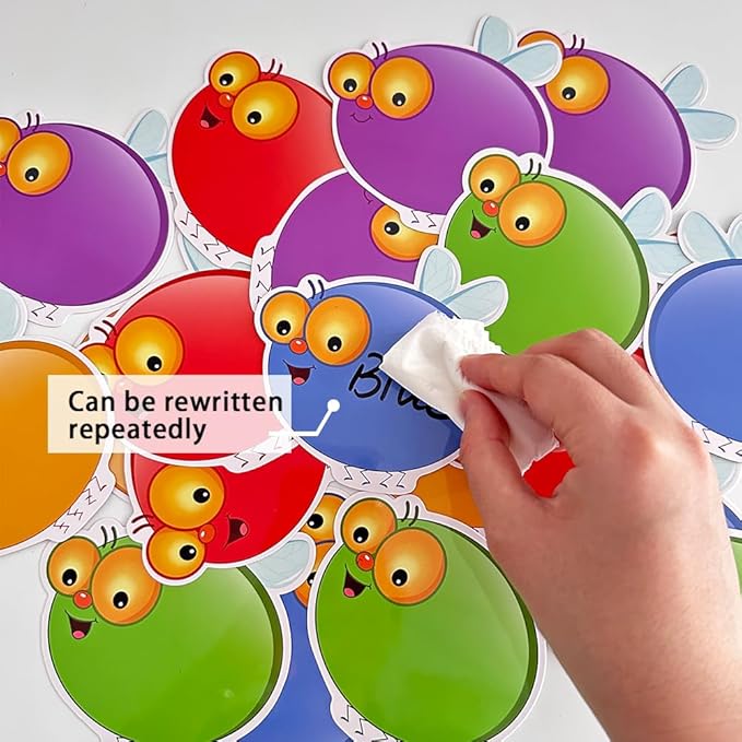 Lachilly Dry Erasable Fly Cards Set, Montessori Teaching Aids, DIY Educational Learning Game for Kindergarten Classroom, Math Game, Sight Words Game, Quick Response Funny Learning