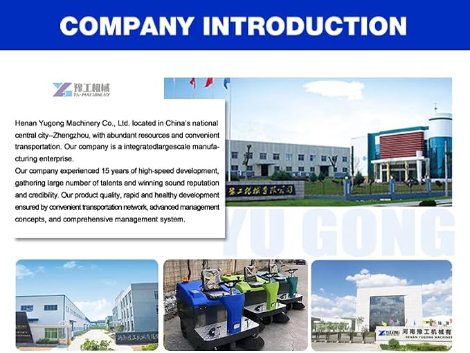 Electric Road Sweeper, Industrial Plant Sweeper, Heavy-Duty Floor Cleaner