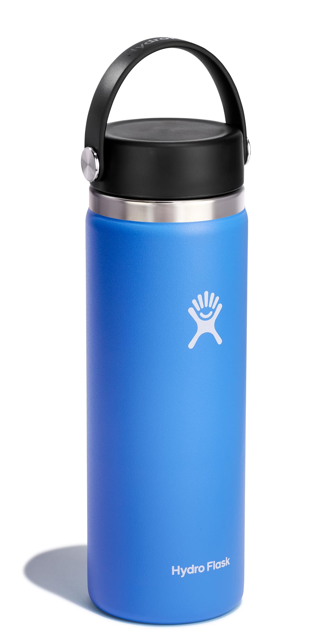 Hydro Flask Water Bottle - Insulated Stainless Steel - Wide Mouth Flex Lid, Non Spill, Leakproof and Refillable in 20 Oz