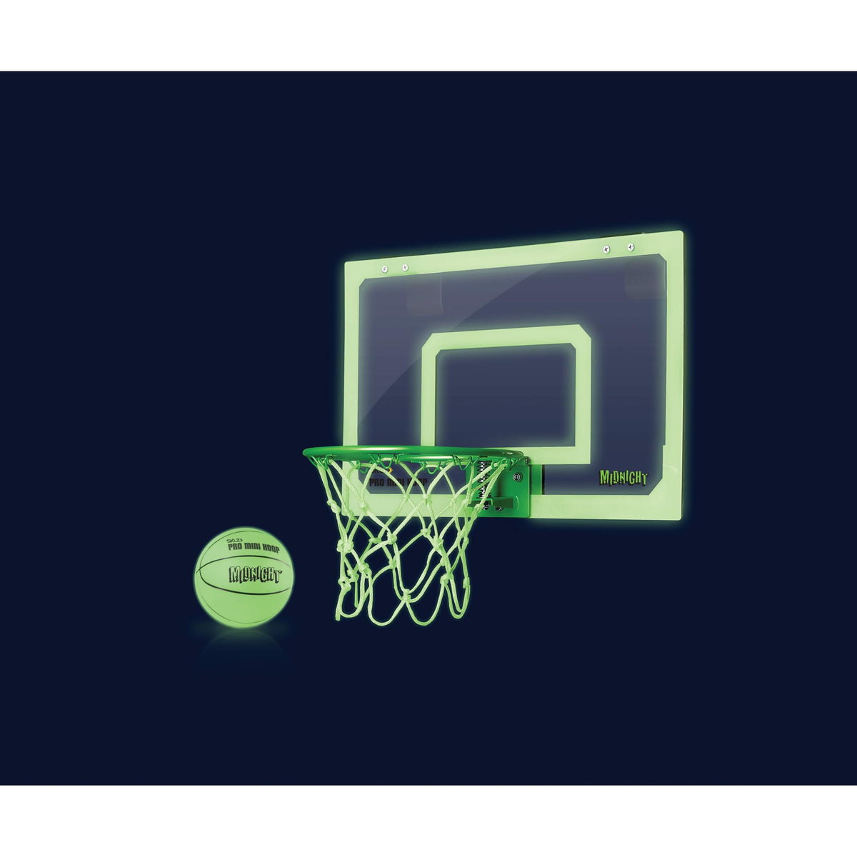 SKLZ Pro Mini Basketball Hoop with Ball, Glow in the Dark (18 x 12 inches)