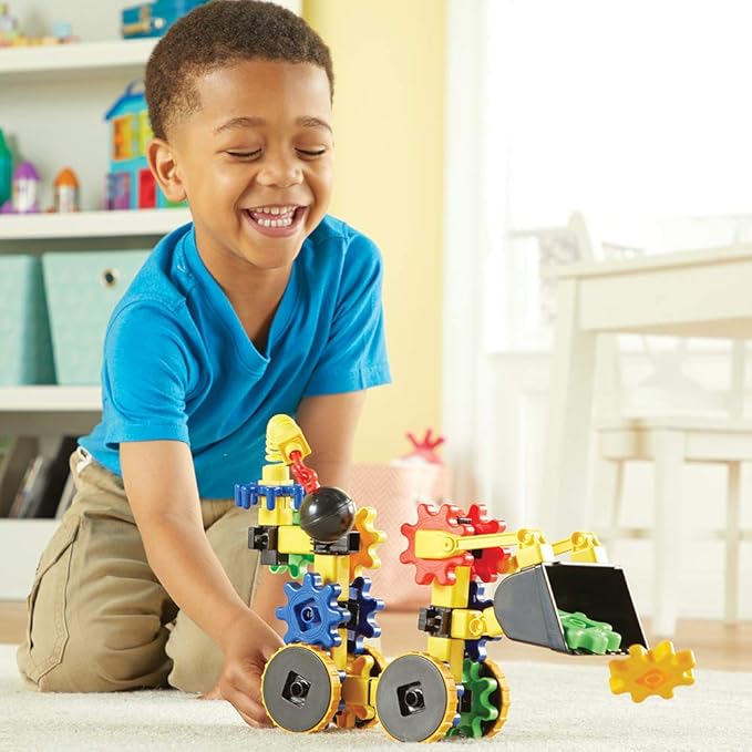 Learning Resources Gears! Gears! Gears! WreckerGears, STEM Activities, Fine Motor Skills, Toddler Explorer Kit, Science and Construction, Boys and Girls Gifts, 47 Pieces, Ages 4+