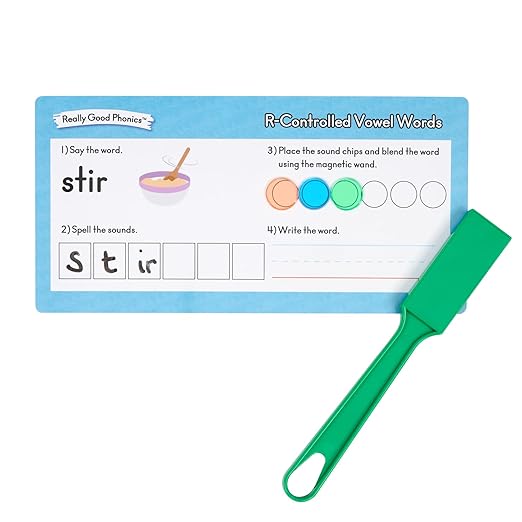 Really Good Phonics CVCE and R-Controlled Vowels Word Segmenting and Blending Kit - Learning Games for Kids
