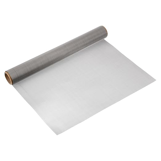 uxcell 2Pcs 120 Mesh 48" x 16" Woven Wire Mesh, 304 Stainless Steel Air Vent