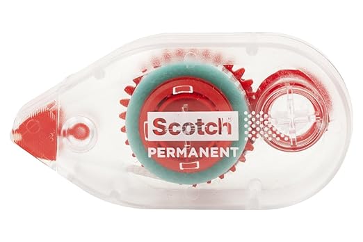Scotch 6061 Scotch Double Sided Adhesive Roller Tape Runner, Permanent, Acid-Free, Photo-Safe Adhesive for Scrapbooking, Photo Mounting, and Crafts, 0.27 in x 26 ft per Roller, Pack of 3