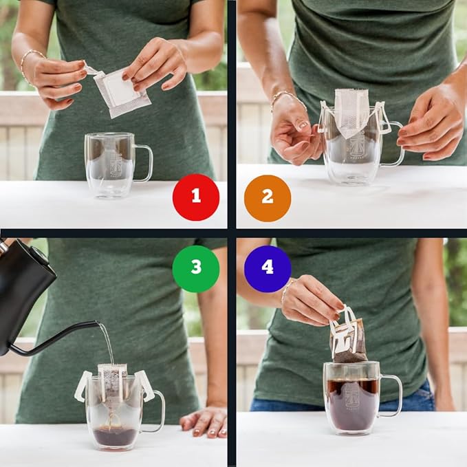 TRIBO Coffee Single-Serve Pour Over Packets, Assorted Privateer Reserve