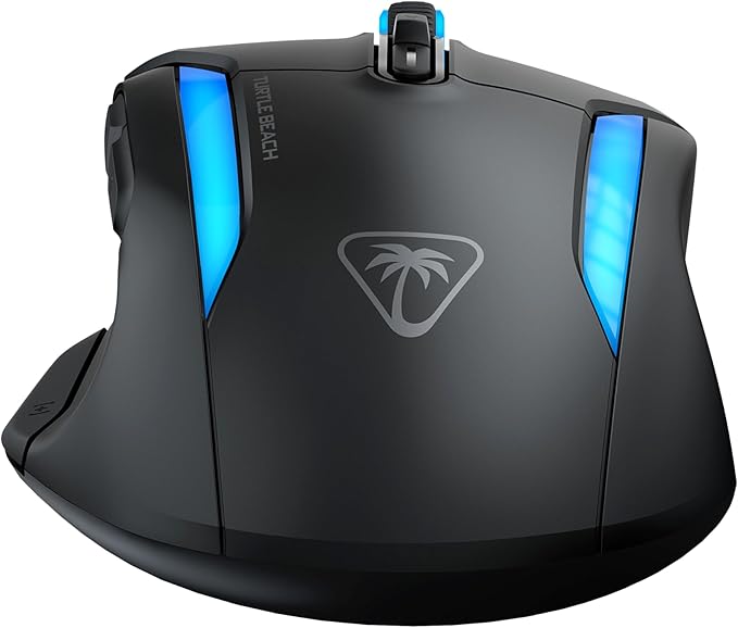 Turtle Beach Kone II Air Wireless RGB Gaming Mouse, 350-Hr Rechargeable Battery, 26000 DPI Optical Sensor, 100M Click Optical Switches, 21 Customizable Inputs, Ergonomic, 4D Scroll Wheel – Ash Black