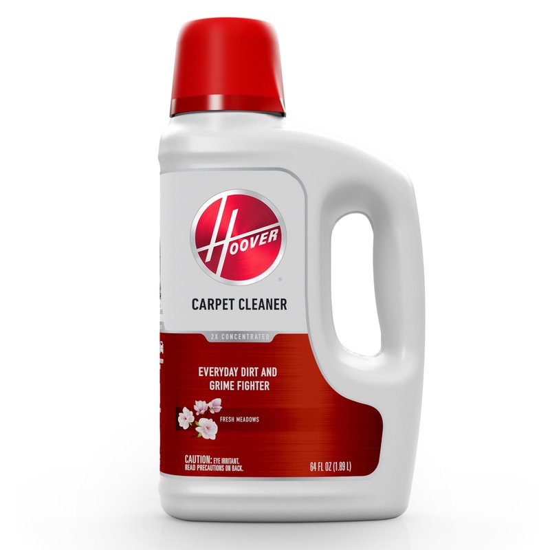 Hoover Renewal Carpet Cleaner Solution, 64 oz., Fresh Meadows Scent, Everyday Carpet Shampoo Solution, Removes Dirt and Grime from Carpet and Upholstery, Pair with Hoover Carpet Cleaner Machine
