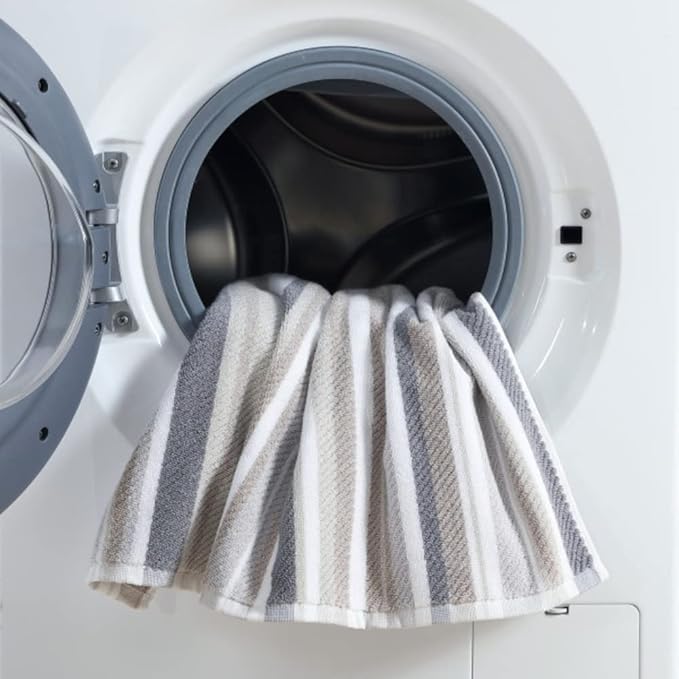 Tommy Bahama - Bath Towels Set, Highly Absorbent Cotton Bathroom Decor, Fade Resistant (Ocean Bay Grey, 3 Piece)