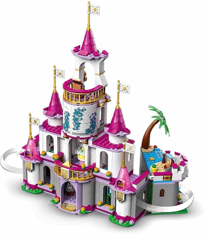LEGO Disney Princess Ultimate Adventure Castle 43205 Building Toy with 5 Princess Mini-Dolls Including Ariel, Rapunzel and Snow White(Packaging May Vary)