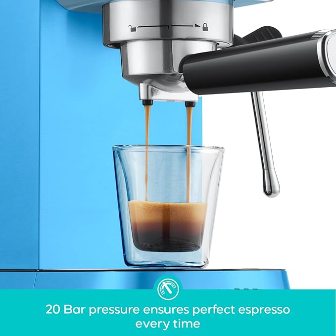 CASABREWS PFAS-Free Espresso Machine with Milk Frother Steam Wand
