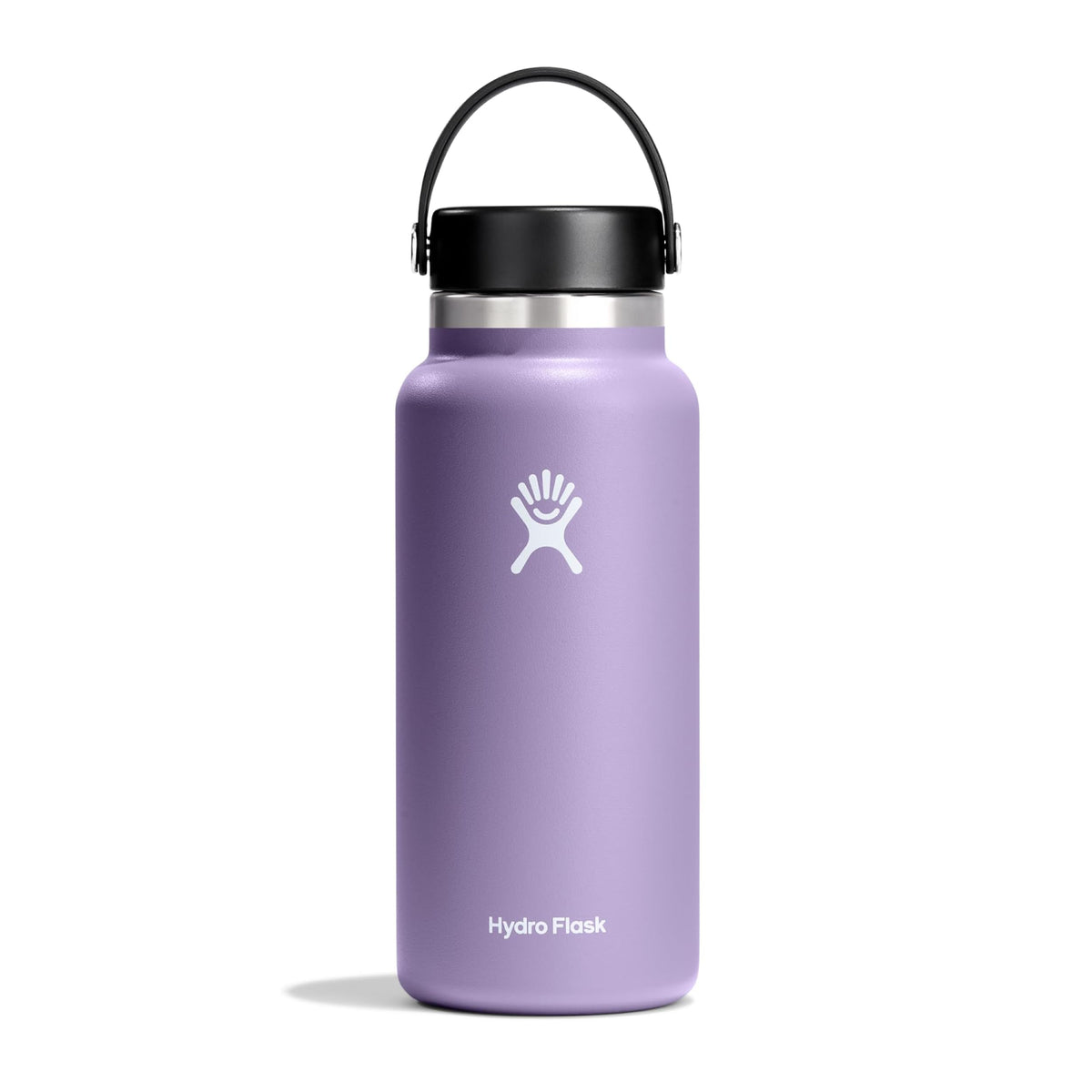 Hydro Flask Water Bottle - Insulated Stainless Steel - Wide Mouth FLex Lid, Non Spill, Leakproof and Refillable in 32 Oz Moonshadow