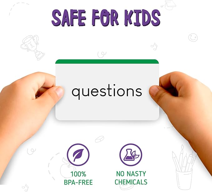 Merka Sight Words Flash Cards - Level D, 150 Cards - High-Frequency Word Practice for 1st Grade Reading & Homeschool Support