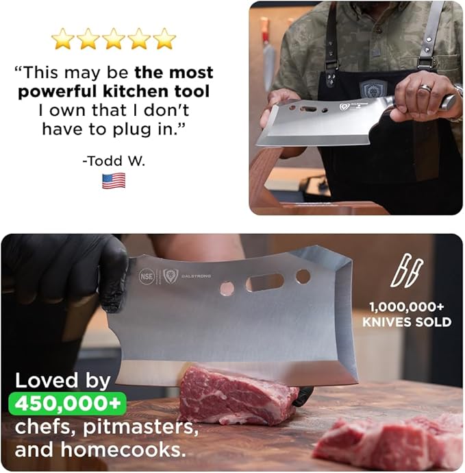 Dalstrong Obliterator 9" Meat Cleaver - 7CR17MOV Carbon Steel
