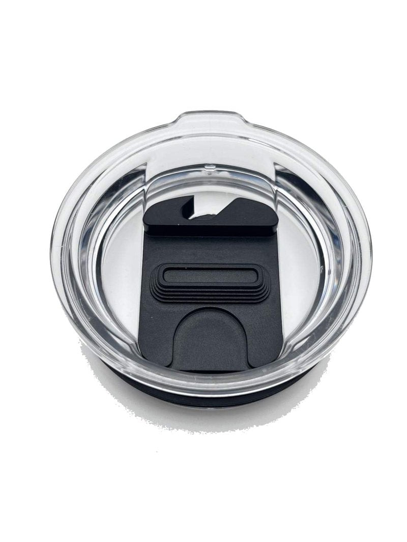 CNC Machined Aluminum Replacement Slider for Yeti MagSlider Lid – Bottle Opener & Pull Tab Lifter – Durable Hard Anodized Metal Slider Compatible with Yeti Rambler Tumblers (Black)