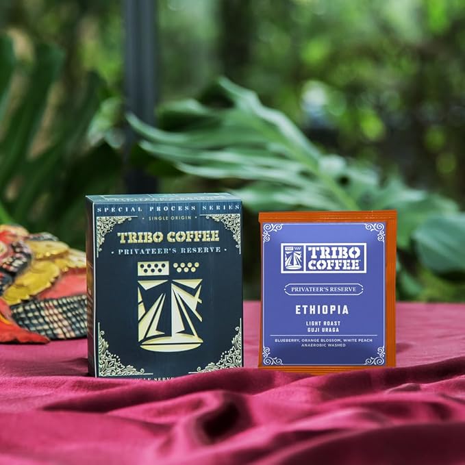 TRIBO Coffee Single-Serve Pour Over Packets, Assorted Privateer Reserve