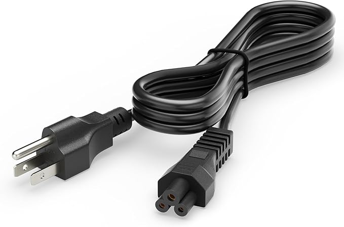 MUNBYN Power Cord, Black 3 Prong Cord, 3.8FT Power Cable Replacement for 130B, 129B, and 941B Thermal Printers and Other Shipping Label Printers
