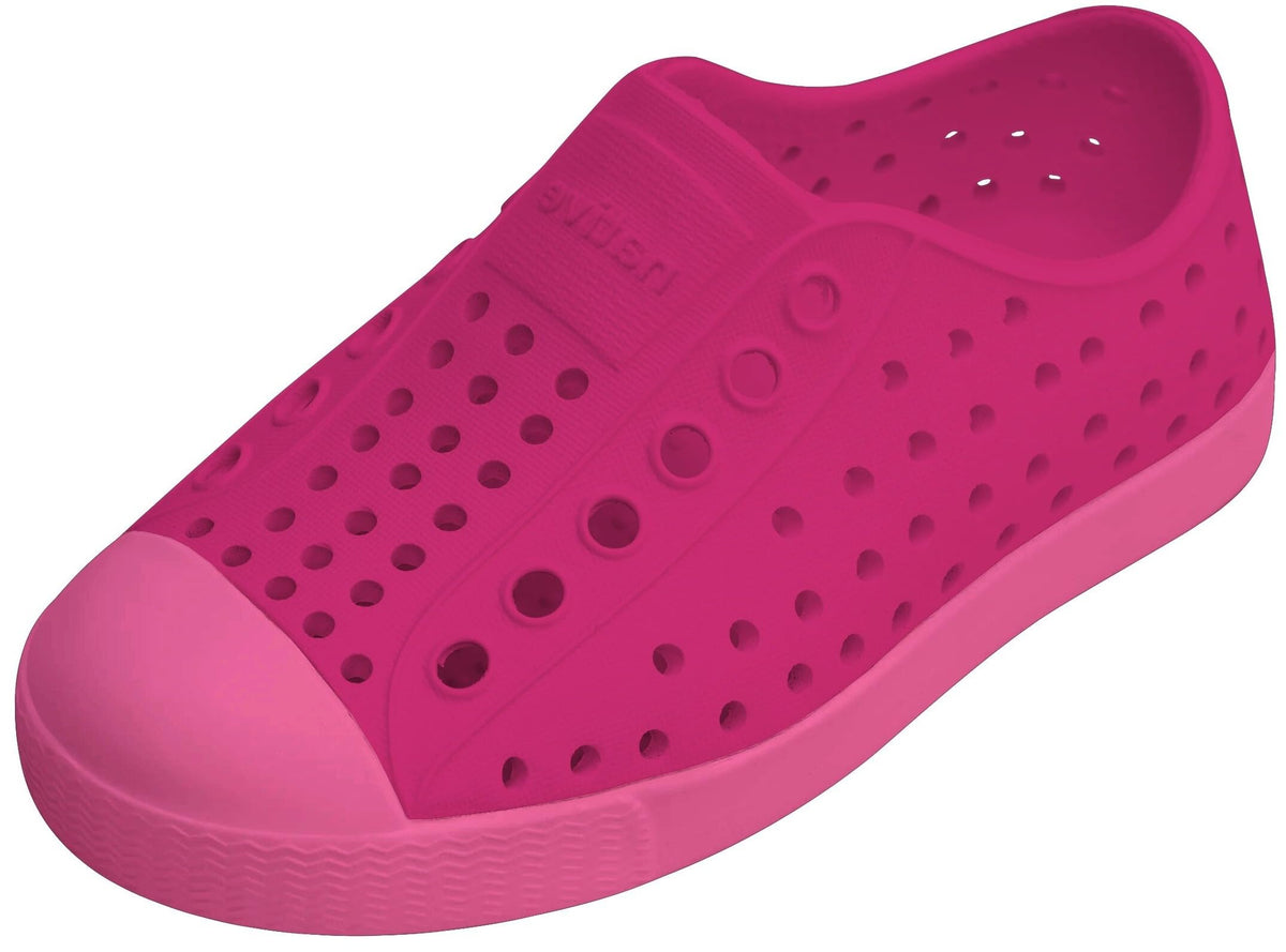 Native Shoes Unisex-Kids Jefferson Sneakers, Radberry Pink/Azalea Pink, 4 Toddler