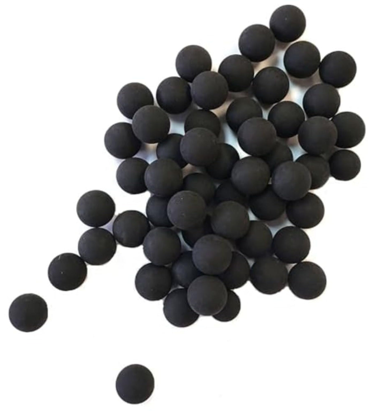 3Skull .68 Cal Reusable Training Rubber Balls for Paintball Guns, Black - Pack of 100