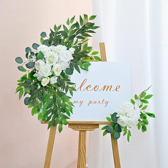 Artificial Italian Ruscus Greenery Stems, Faux Green Leaf Garland Branches Hanging Greenery Spray for Wedding Bouquet Arch Table Centerpiece Home Decor (Green-40 Pack)