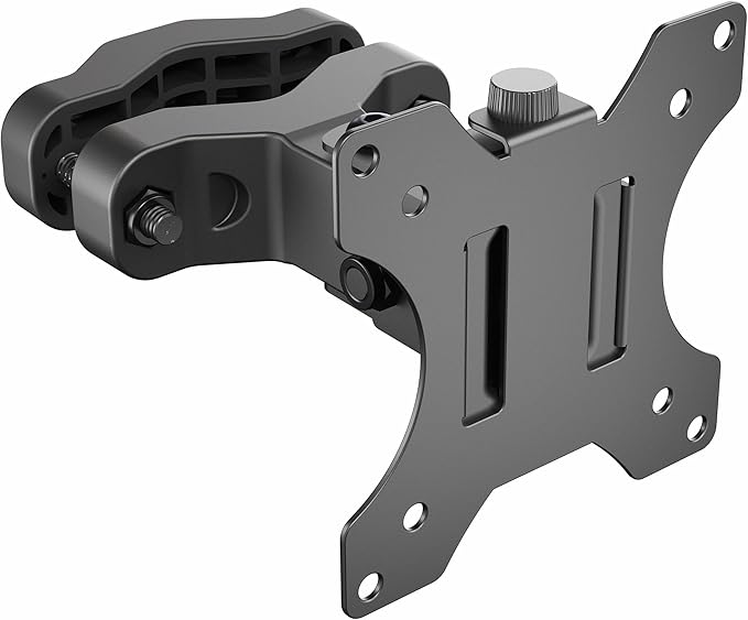 VIVO Steel Universal Bracket Pole Mount with Removable 75mm and 100mm VESA Plate, Fits up to 30 inch Screens, Black, MOUNT-POLE01