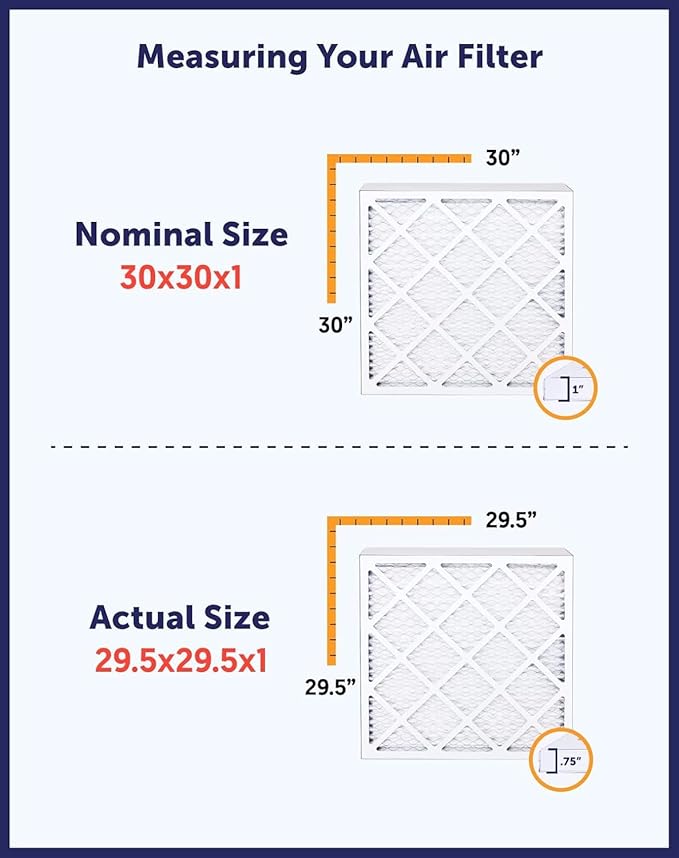 Filter King 37.5x54.5x1 Air Filter | 4-PACK | MERV 8 HVAC Pleated A/C Furnace