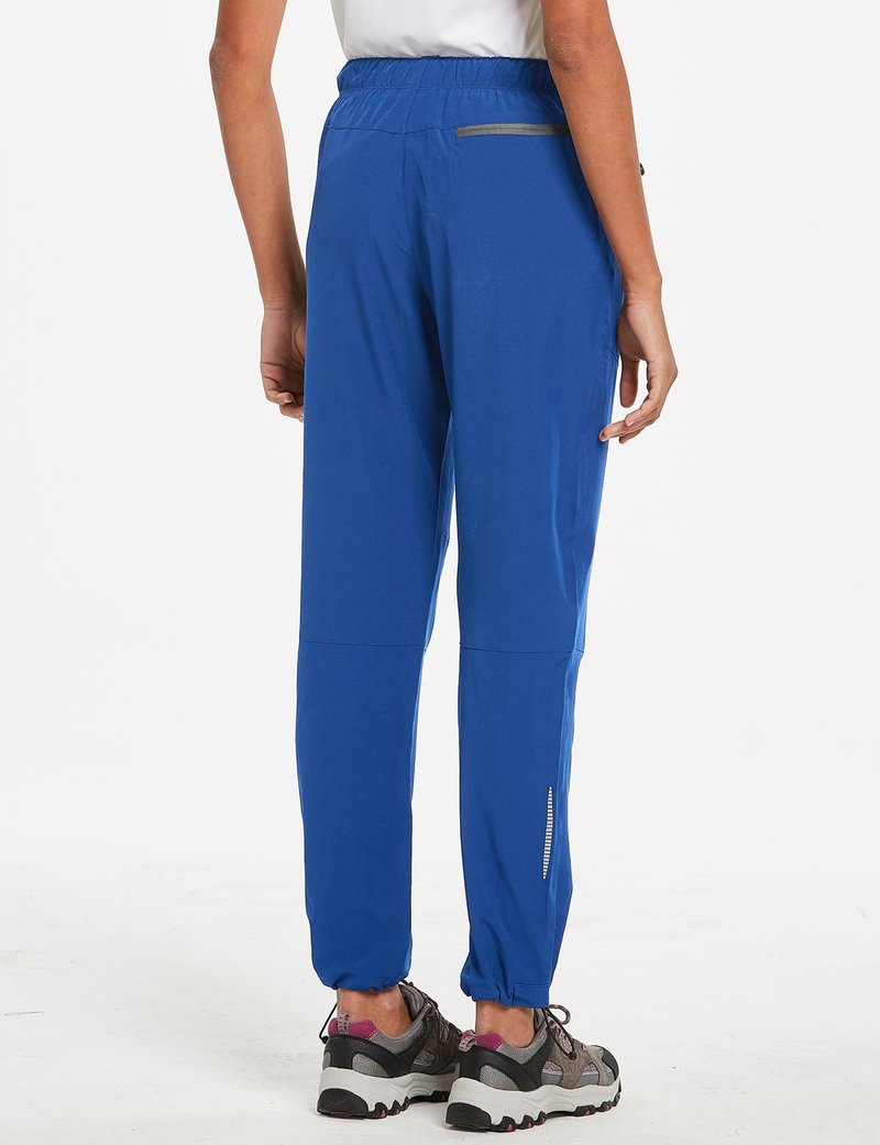 baleaf Travel Pants Women Hiking Long Tall Lightweight Quick Dry Water Resistant Cargo Pants 31'' Trip 31''-Navy Blue XL