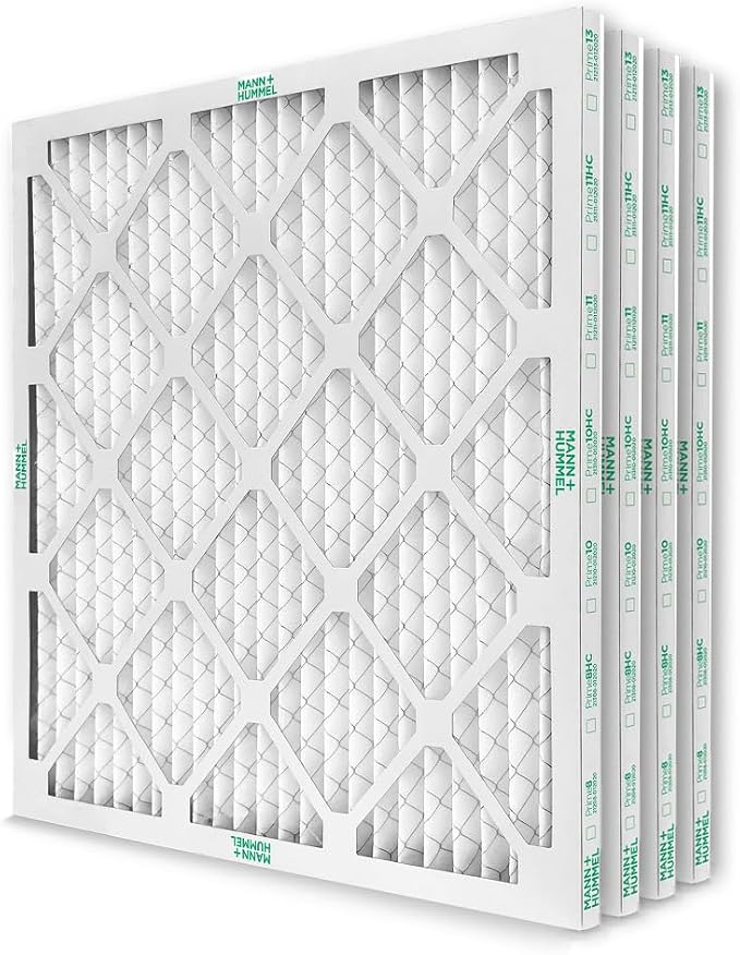 Mann+Hummel 20x22x1 MERV 8 Pleated HVAC AC Furnace Air Filters. 4 Pack.