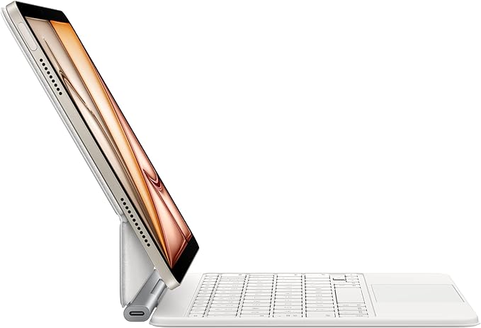 Apple Magic Keyboard: Keyboard and Case for iPad Air 11-inch (M2, M3, and M4) and iPad Air (4th and 5th Generation), US English — White