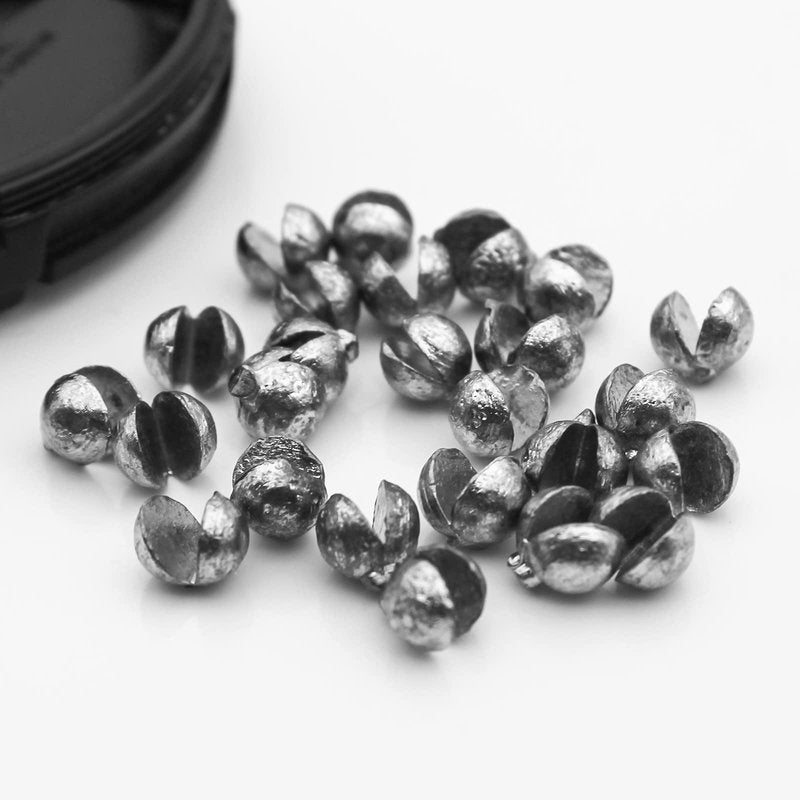 FREGITO Fishing Weight Sinkers,205pcs Weight Sinkers 5 Sizes Lead Weights Round Split Shot Sinker Removable Fishing Weights Sinkers