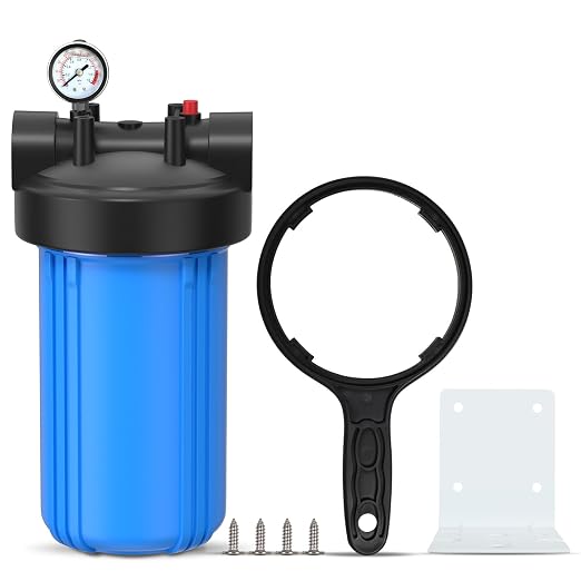 PUREPLUS Whole House Water Filter Housing, Pre-Filtration System,