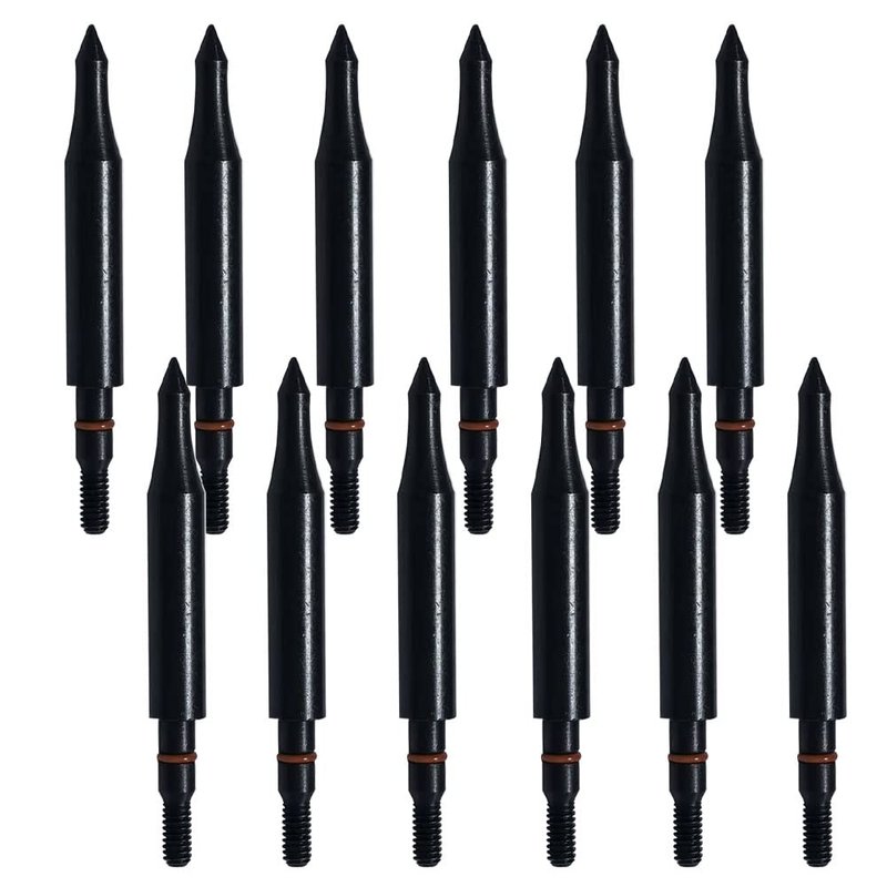 Field Points arrowheads 250 Grains Archery Field Points, 5/16" Steel Screw in Archery Field Tips and Broadheads (1 Dozen 12 PCS)