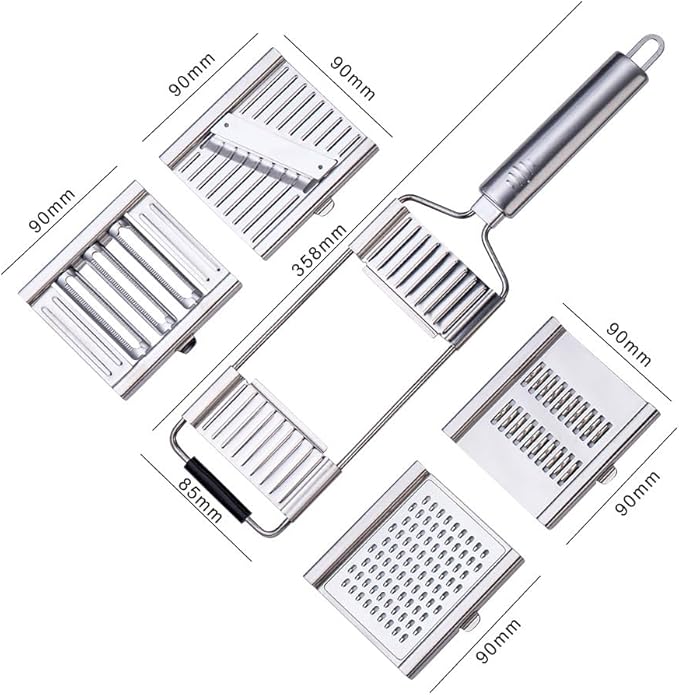 MiHerom Handheld Food Grater Professional Zester Slicing Set