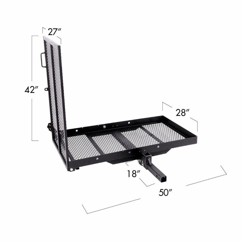 Mobility Carrier Wheelchair Scooter Rack Disability Medical Ramp Hitch Mount New