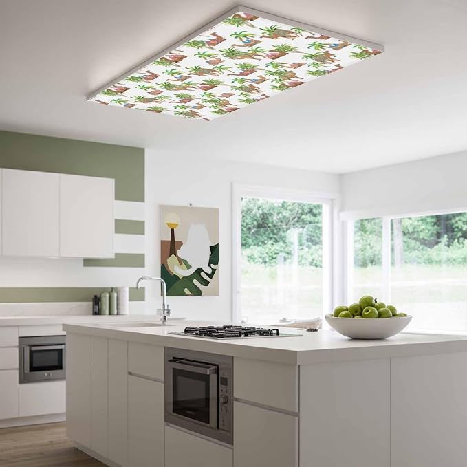 Fluorescent Light Covers for Ceiling Lights Deserts Camels Magnetic Light