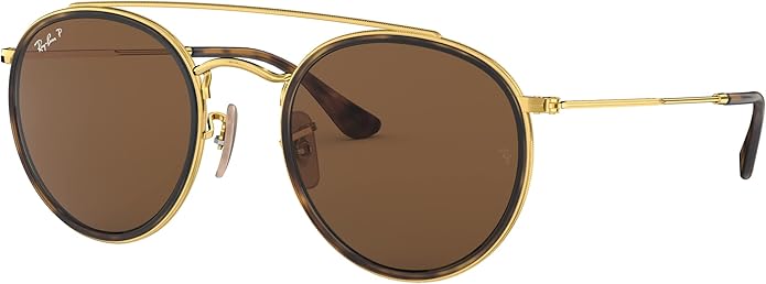 Ray-Ban Unisex Rb3647n Double Bridge Round Sunglasses