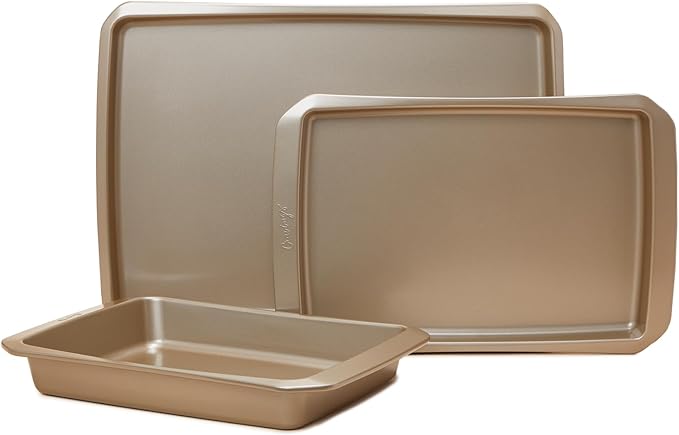 Cravings by Chrissy Teigen Nonstick Baking Sheet Set, 3-Piece Steel