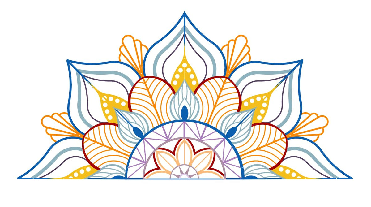 Resama Large Metal Mandala Wall Decor, Unique Lotus Flower Wall Art, Suitable for Office and Home Indoor and Outdoor Decoration