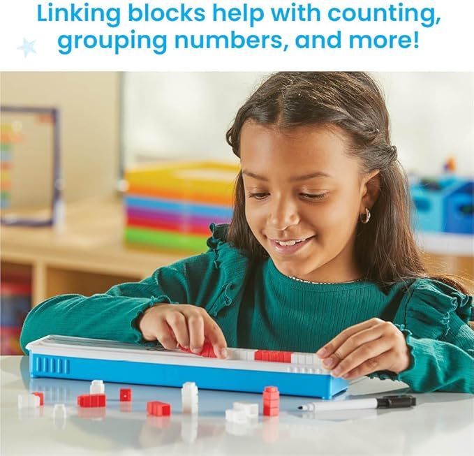 hand2mind Open Number Line Starter Set, White Board Dry Erase Number Lines for Students, Teaching Addition and Subtraction, Educational Math Manipulatives, Classroom Supplies for Teachers Elementary
