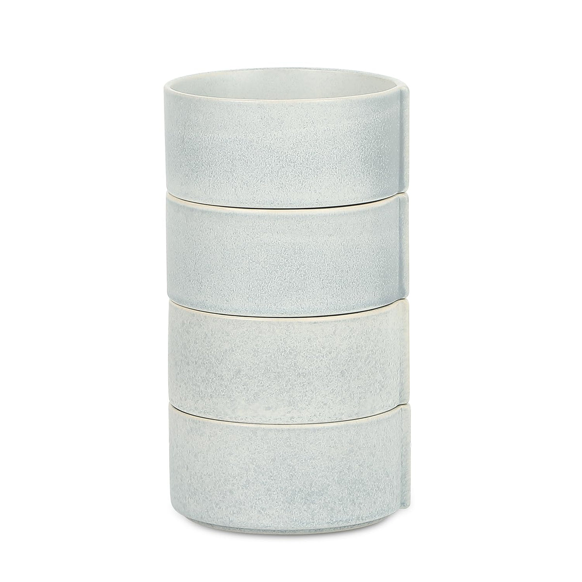 Stone Lain Bao 4-Piece Salad Plate Set Stoneware, Beige