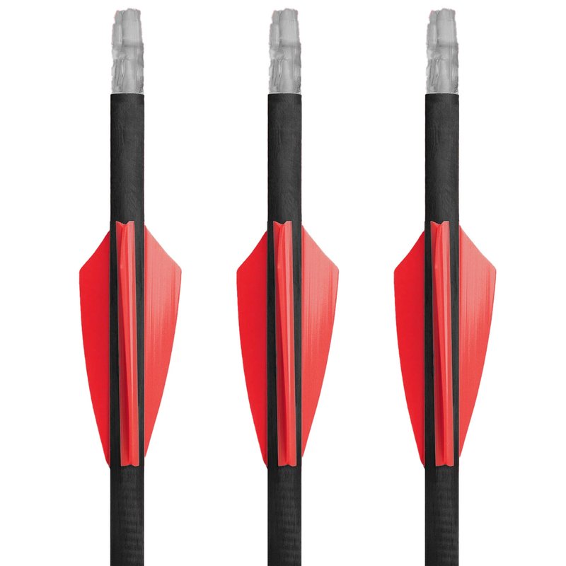 TAC Vanes 2" Driver Arrow Vanes | Archery Fletching for Compound & Crossbow | Durable, Lightweight, High Accuracy, Red 36 Pack