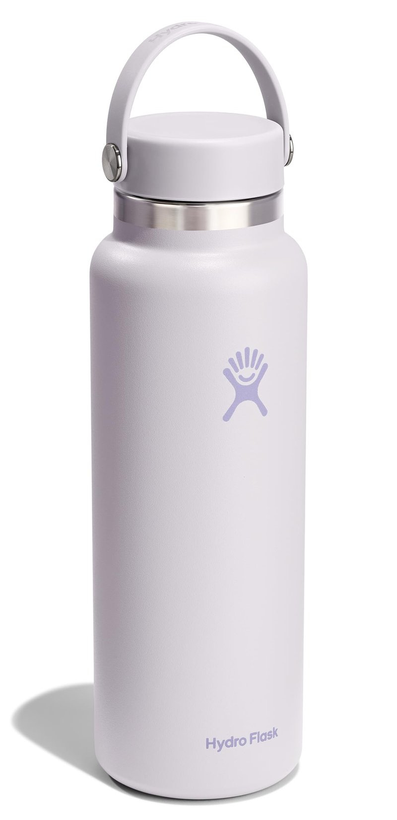 Hydro Flask Water Bottle - Insulated Stainless Steel - Wide Mouth Flex Lid, Non Spill, Leakproof and Refillable in 40 Oz Cloud Pink