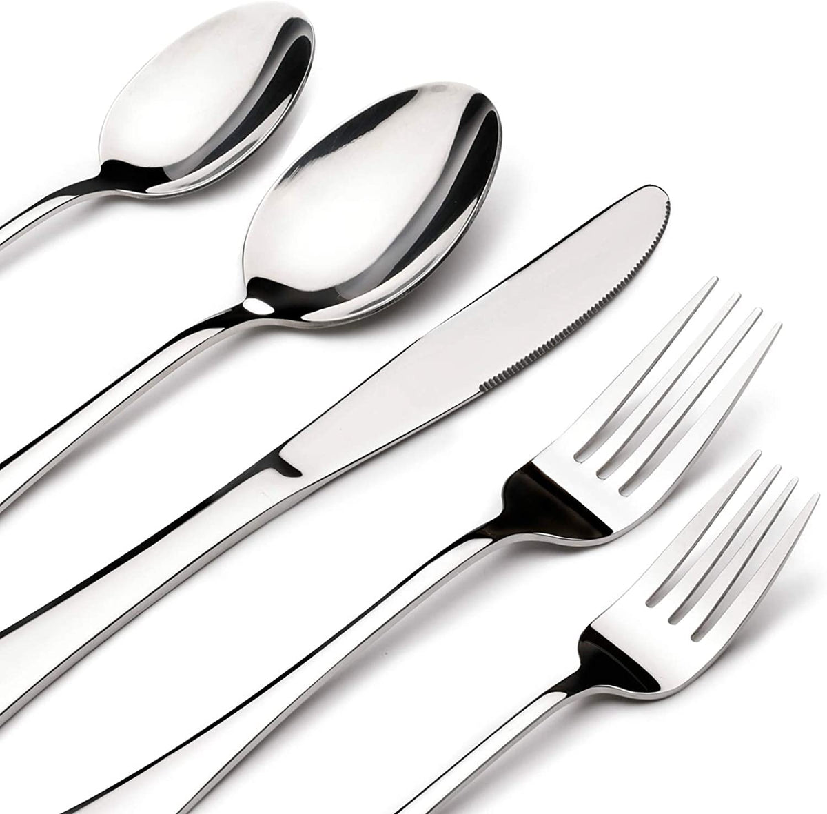 Silverware Set for 6,30 Piece Stainless Steel Flatware Utensils Cutlery Set