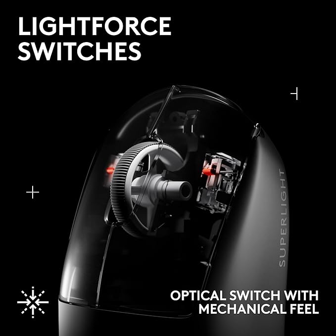 Logitech G PRO X Superlight 2 SE Wireless Gaming Mouse, 60 g pro-Grade Mouse with 5 programmable Buttons, 44K DPI Sensor, 888+ IPS, 1 kHz Report Rate, USB-C Charging for PC/Mac - White