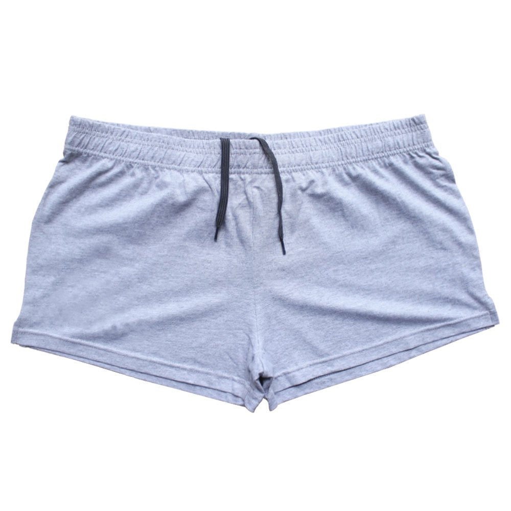 palglg Mens Bodybuilding Shorts 3 Inch Inseam Drawstring Closure Cotton PLN Black+Blue+Grey+Yellow L