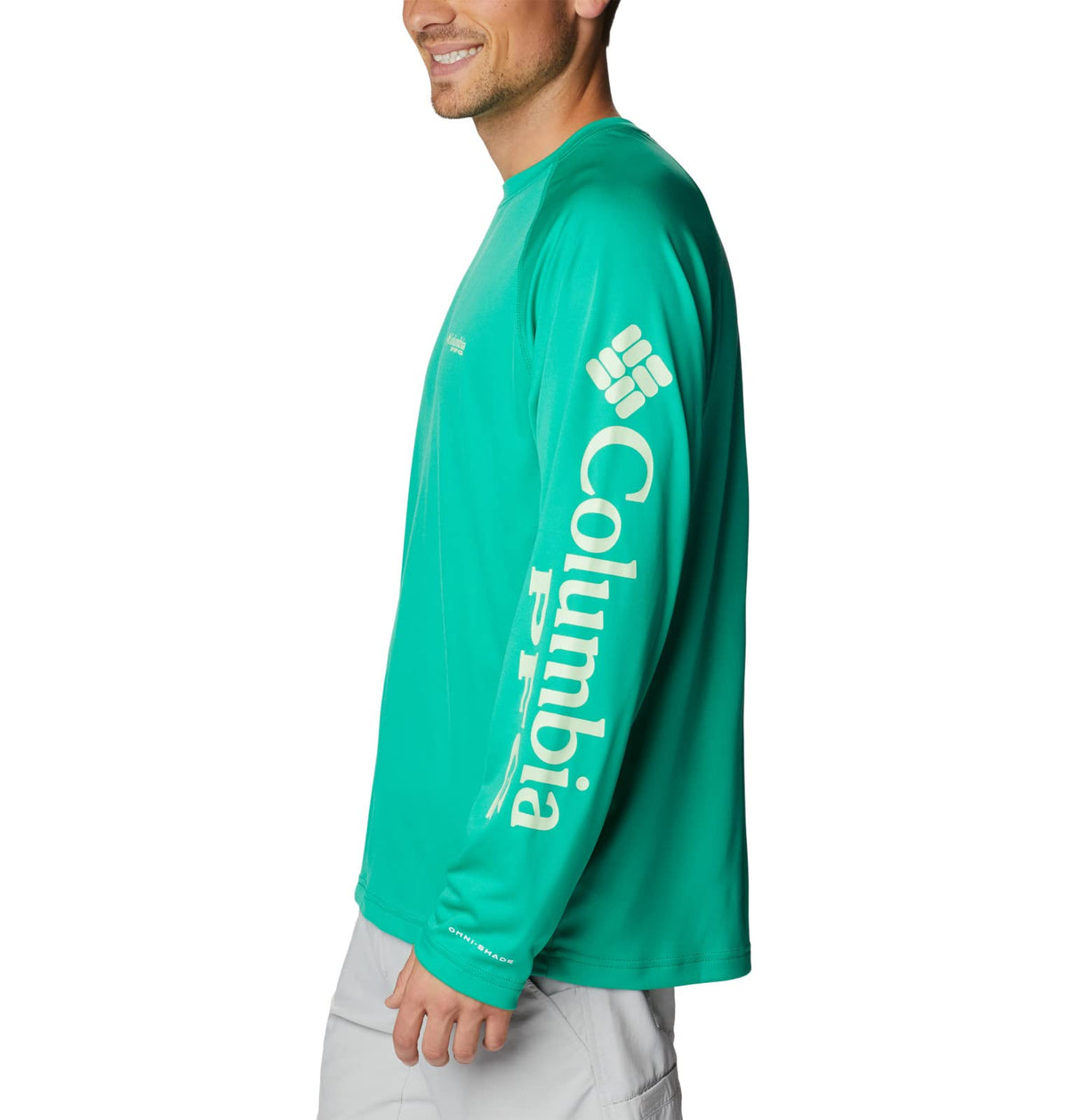Columbia Men's Terminal Tackle Long Sleeve Fishing Shirt, Circuit/Key West Logo, XX-Large