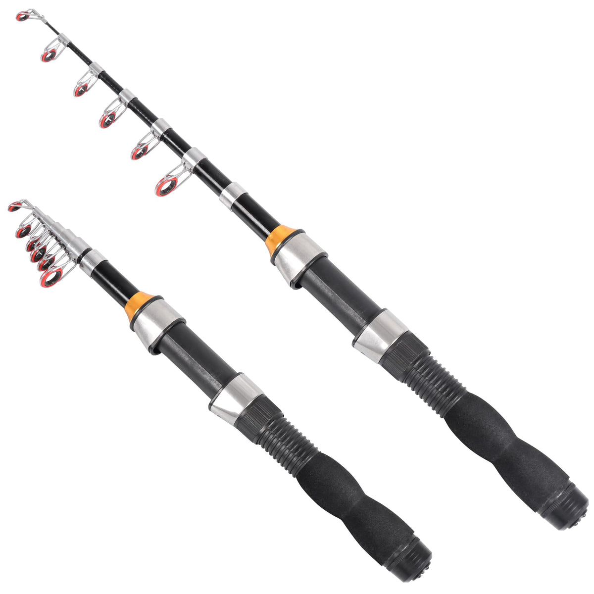 Mini Telescopic Fishing Rod, Spinning Fishing Rod Small Collapsible Fishing Rod for Saltwater and Freshwater, Lightweight and Compact Design, 59 inches