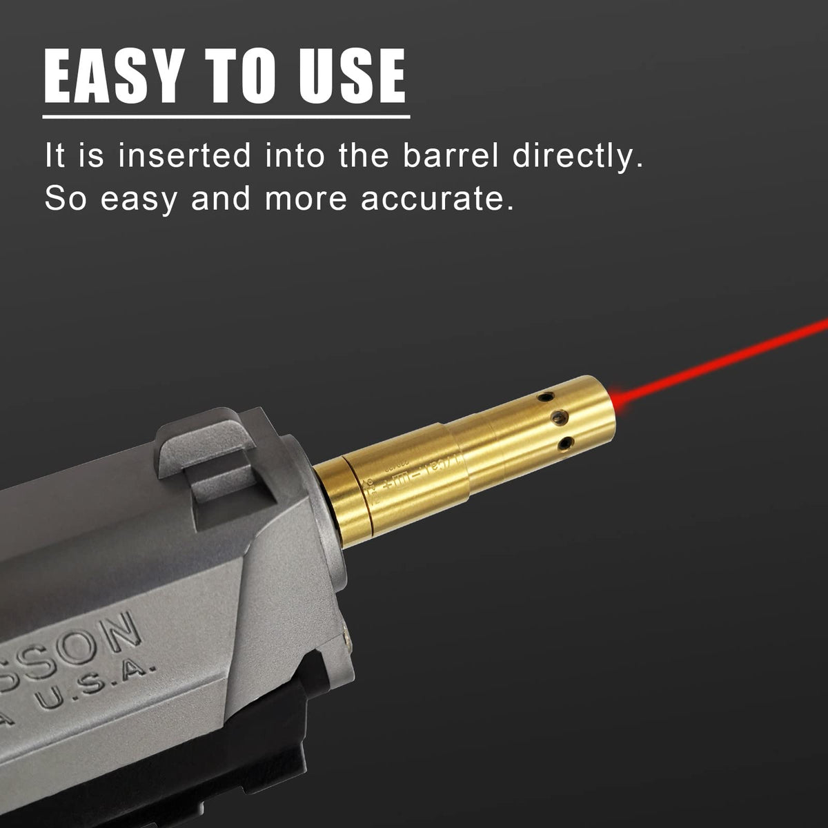 Angeebin Special Laser Boresighter End Barrel Laser Bore Sight Accurately and Easy to Fit Revolvers Pistols Rifle and Air Guns (.22LR/.223REM)