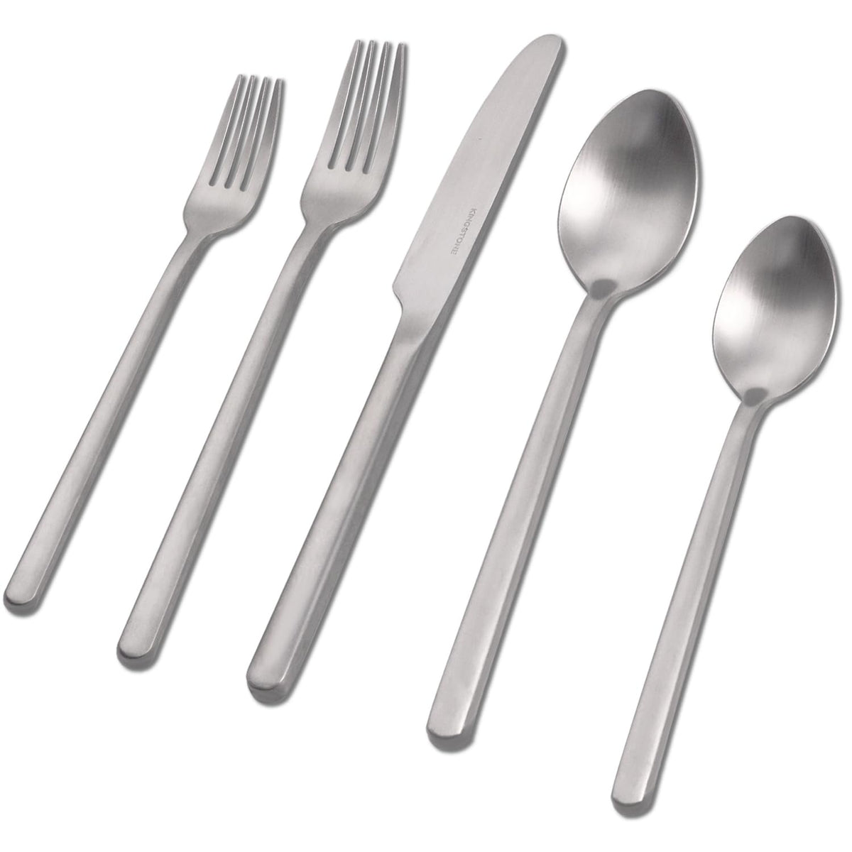 KINGSTONE Silverware Set for 12, 60 Piece 18/10 Stainless Steel Flatware Utensils Cutlery Set, Mirror Polished, Dishwasher Safe, Knife Fork Spoon for Home Restaurant Wedding Housewarming