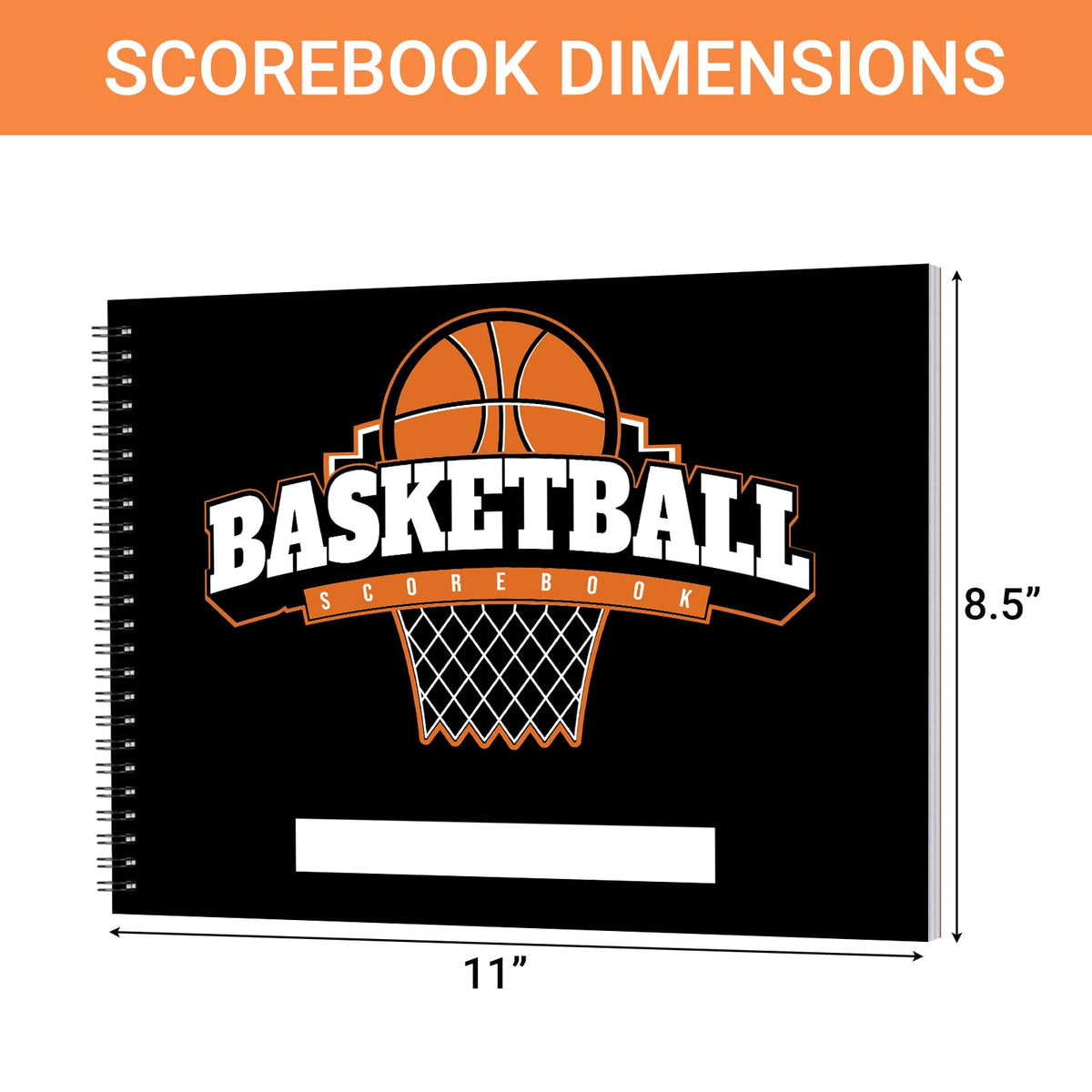 suituts Basketball Scorebook 40 Games Score Book Side by Side Basketball Stat Tracking Book for High School, Middle School or League Use