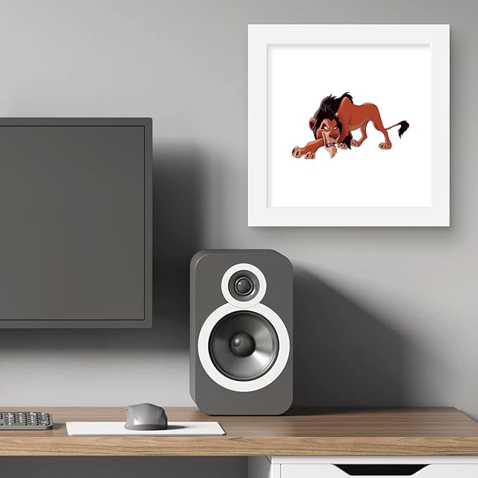 Trends International Gallery Pops Disney The Lion King - Scar Wall Art Wall Poster, 12.00" x 12.00", White Frame Version